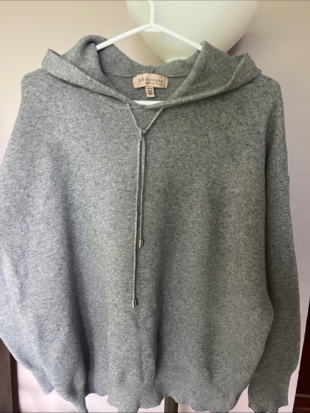 Philosophy Republic women’s  Gray Hoodie Sweater